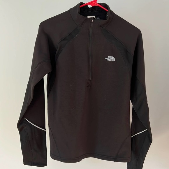 The North Face Tops - The North Face 1/4 Zip Flight Series Black Pullover Jacket Size Medium
